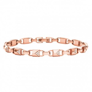 Michael Kors Link Sterling Silver Pave Bracelet