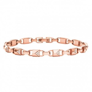 Michael Kors Link Sterling Silver Pave Bracelet