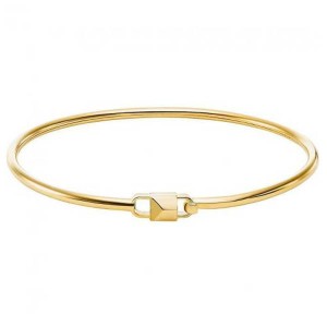 Michael Kors Gold Plated Padlock Bangle