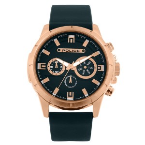 Police Gent's Longridge Watch with Genuine Leather Strap