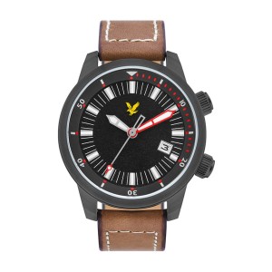 Lyle & Scott Gent's Border Watch with Genuine Leather Strap