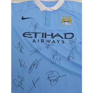 Manchester City FC Multi Signed Football Shirt
