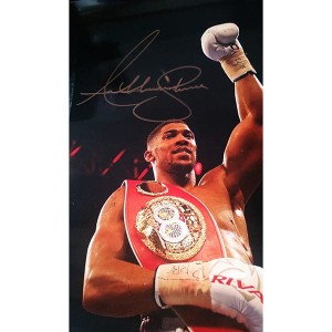 Anthony Joshua Personally Signed Colour Photo