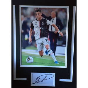 Cristiano Ronaldo Mounted Photo & Personal Signature