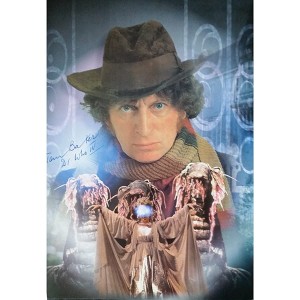 Tom Baker as Dr Who Personally Signed Colour Photo