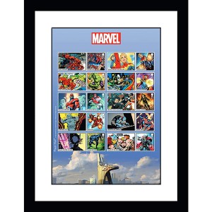 Marvel Framed Characters Official Stamps Sheetlet