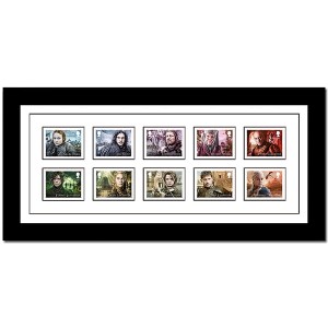 Game of Thrones Framed Collector's Full Set of Official Postage Stamps