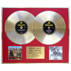The Beatles Sgt Peppers & Revolver Framed Double CD on Gold Discs Limited Edition of 100 Only