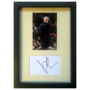 Jose Mourinho Framed Photo & Personal Signature Display