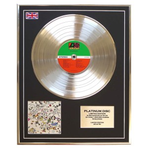 Led Zeppelin III Framed & Mounted CD Platinum Disc Limited Edition of 50 Only