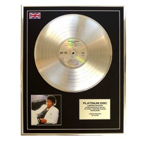 Michael Jackson Thriller Framed & Mounted CD on Platinum Disc Limited Edition of 50 Only