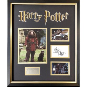 Robbie Coltrane in Harry Potter Framed Photo Montage Display Signed by Robbie Coltrane