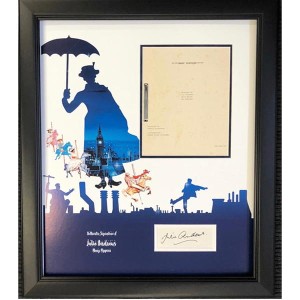 Mary Poppins Framed Film Script Personally Signed by Julie Andrews