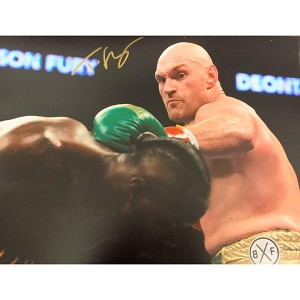 Tyson Fury Personally Signed Large Colour Action Photo