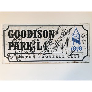Everton FC Multi Signed Roadsign