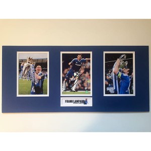 Chelsea Framed Triple Photo Montage Personally Signed by Frank Lampard