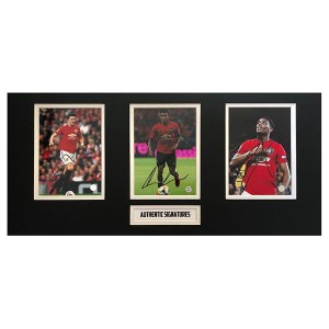 Manchester United FC Triple Player Photo Display Signed by Maguire, Martial & De Gea
