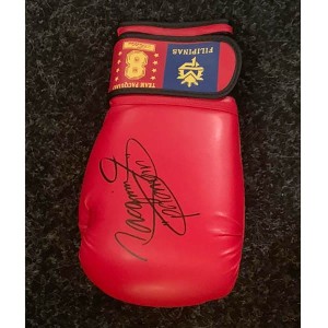 Manny Pacquiao Personally Signed Boxing Glove