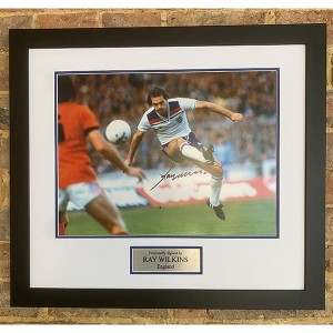 Ray Wilkins Signed England Photo