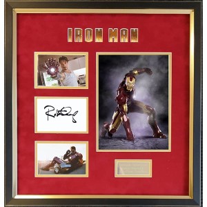 Robert Downey Jr in Ironman Signed Framed Photo Montage