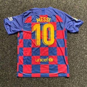 Lionel Messi Personally Signed Barcelona FC Shirt