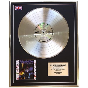 Prince Purple Rain Framed & Mounted Gold CD Disc Limited Edition of 50 Only