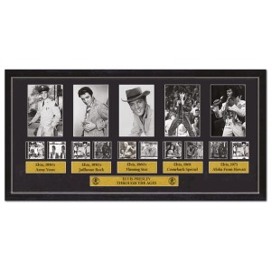 Elvis Presley Through the Ages Framed Photo Film Cell Collection