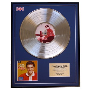Elvis Presley Jailhouse Rock Framed & Mounted Platinum Disc Display Ltd Edition 50 Only