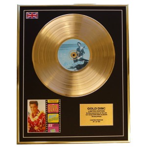 Elvis Presley Blue Hawaii Framed & Mounted Gold Disc Display Limited Edition of 50 Only
