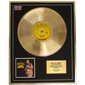 Elvis Presley At Sun Records Framed & Mounted CD Gold Disc Limited Edition of 50 Only