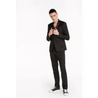 Chaqueta clásica slim fit en lana fría bielástica