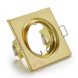 Przechylany downlight Jura w mosiądzu