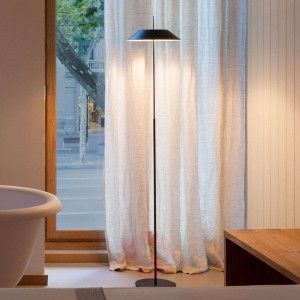Mayfair – szarografitowa lampa stojąca LED
