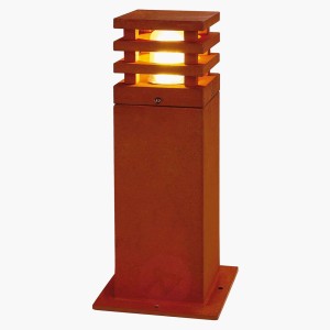 Lampa na cokół o wysokiej jakości RUSTY SQUARE