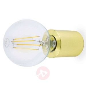 Ten – lampa ścienna, satynowe złoto