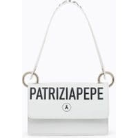 Skórzana torebka na ramię z maxi logo