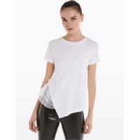 T-shirt z falbankami
