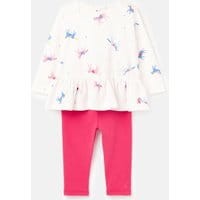 Baby Girls Olivia Applique Top and Legging Set 0-24 Months - WHITE HORSES