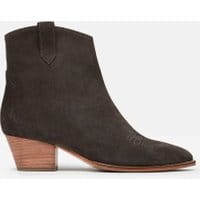 Elmwood Suede Western Boot - GREY