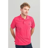 Mens Woody Classic Fit Polo - BRIGHT PINK