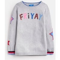 Girls Miranda Intarsia Sweater 3-12 Years - GREY FRIYAY