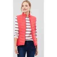 Womens Fallow Padded Vest With Funnel Neck - POPPY