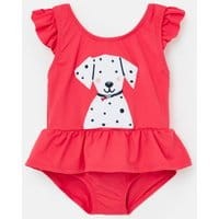 Frillwell Swimming Costume 0-24 Months - RED DALMATIAN