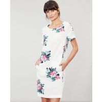 Womens Fifi Print Shift Dress - FLORAL CREAM