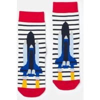 208601 Character Socks - STRIPE ROCKET