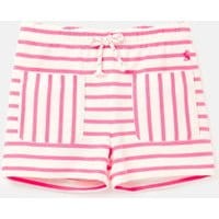 Girls Lockport Stripe Shorts 1-12 Years - WHITE PINK STRIPE