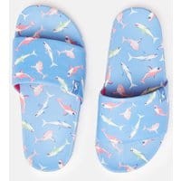 Girls Poolside Slider - BLUE SHARKS