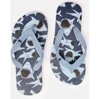 Boys Flip Flops - NAVY BULLHEAD SHARKS