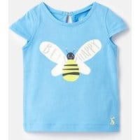 Baby Girls Pixie Screenprint Top 0-24 Months - BLUE BEE