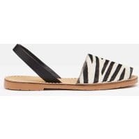 Womens Nova Menorcan Sandal - ZEBRA